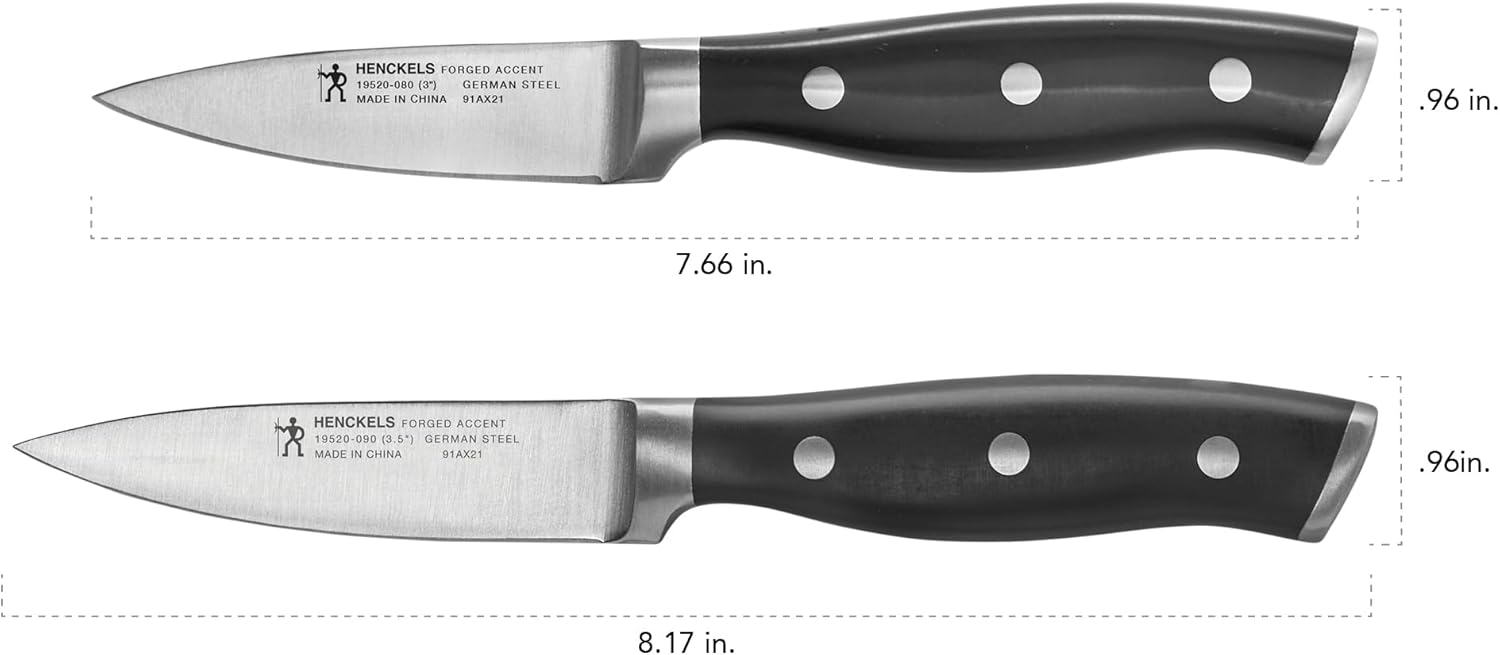 HENCKELS Forged Accent Razor-Sharp 2-pc Paring Knife Set, German Engineered Informed by 100+ Years of Mastery,Black - Image 3
