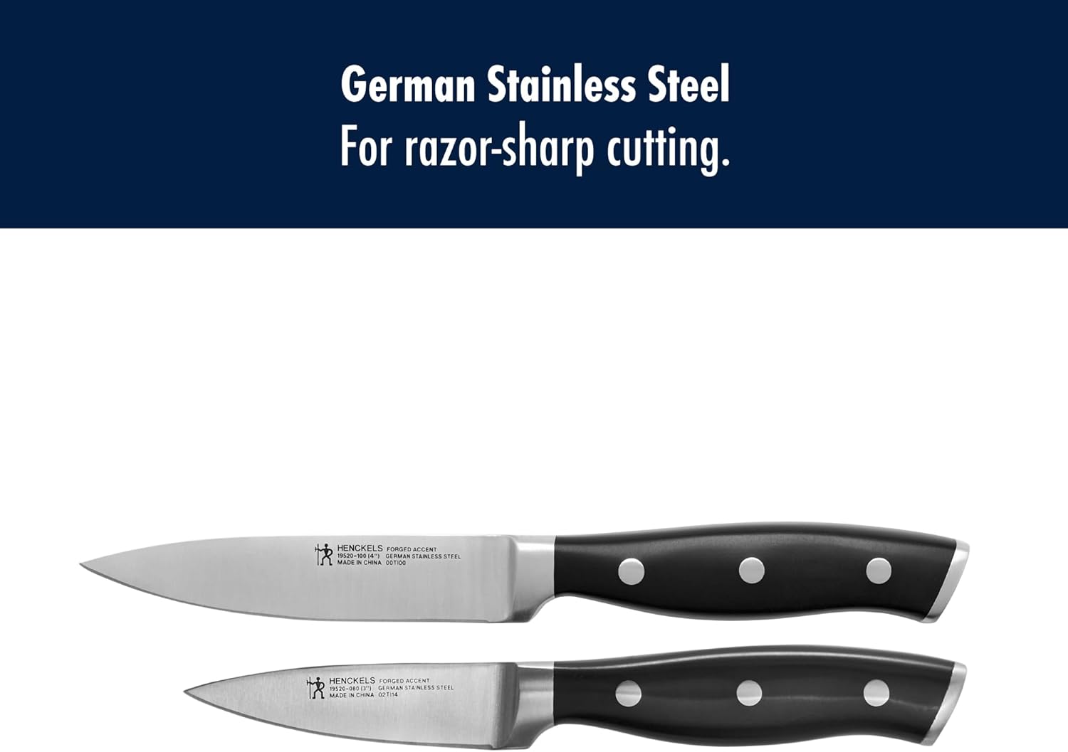 HENCKELS Forged Accent Razor-Sharp 2-pc Paring Knife Set, German Engineered Informed by 100+ Years of Mastery,Black - Image 4