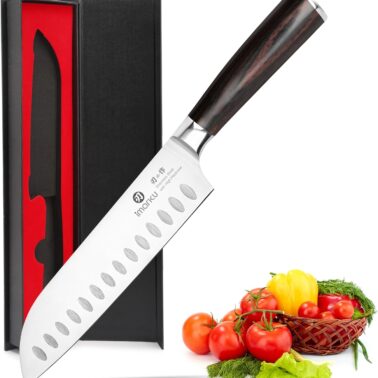 imarku Chef Knife 7 Inch Kitchen Knife Ultra Sharp Santoku Knife - High Carbon Japanese Chefs Knife, Kitchen Gadgets 2025, Apartment Essentials, Birthday Gifts for Him Her, Best Gifts for Women Men